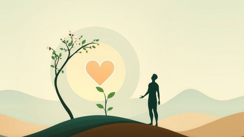 Un corazón crece en calma y luz
