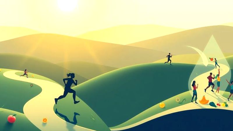 Un ilustrador profesional muestra bienestar activo