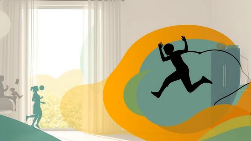 Un salto energético en un espacio sereno