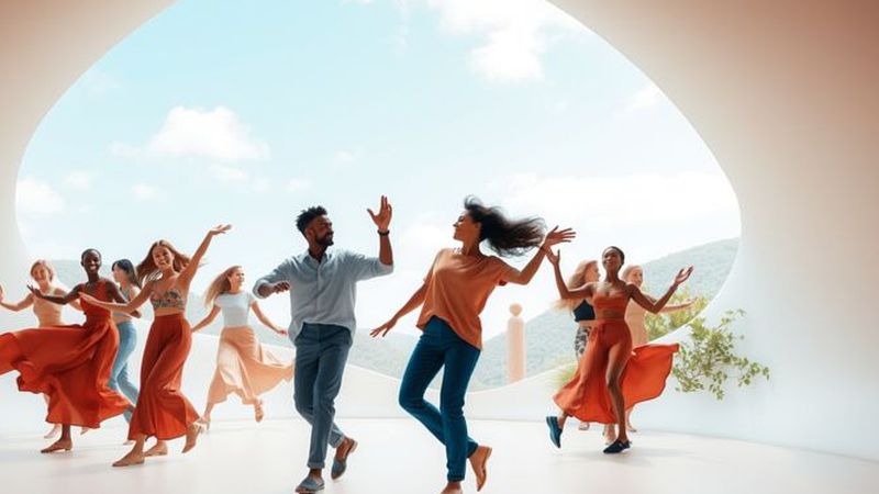 Danza fluida en paz y armonía