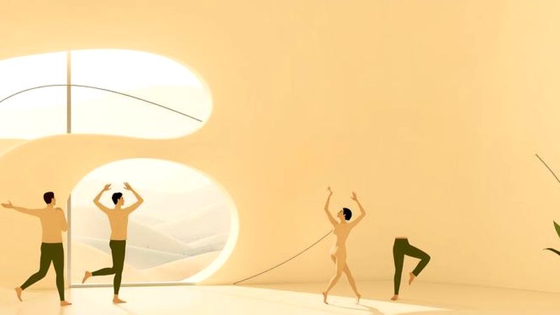 Una ilustración serena evoca calma y bienestar
