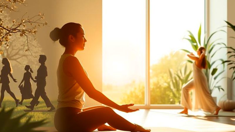 Paz y equilibrio en movimiento sereno