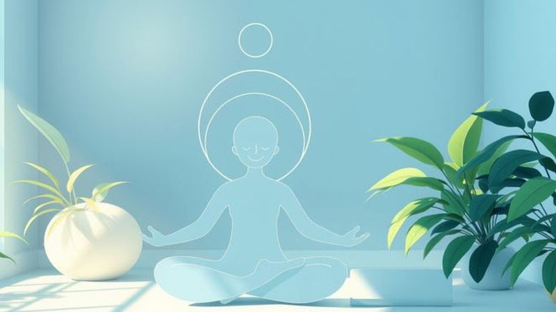 Meditación serena evoca paz y armonía