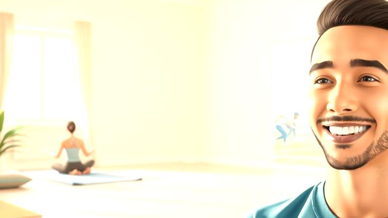 Un estudio de yoga tranquilo y deportivo