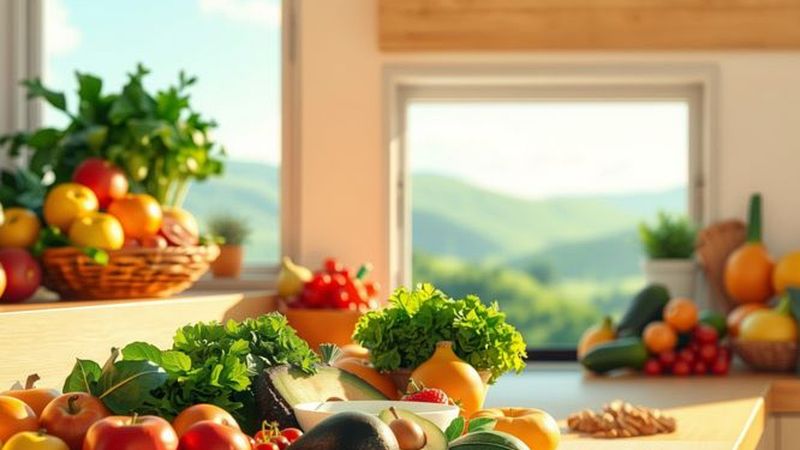 Una cocina serena prepara bienestar saludable